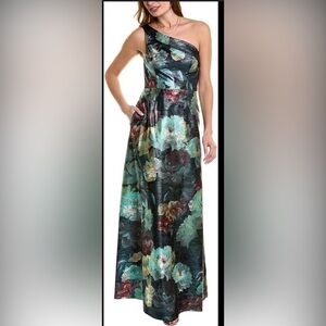 Black floral maxi dress